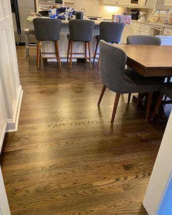 Impeccably finished hardwood floors